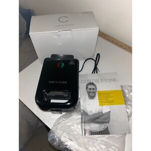 NIB Curtis Stone Stuffed Sandwich Maker Black Non-Stick Press Model 10482BK